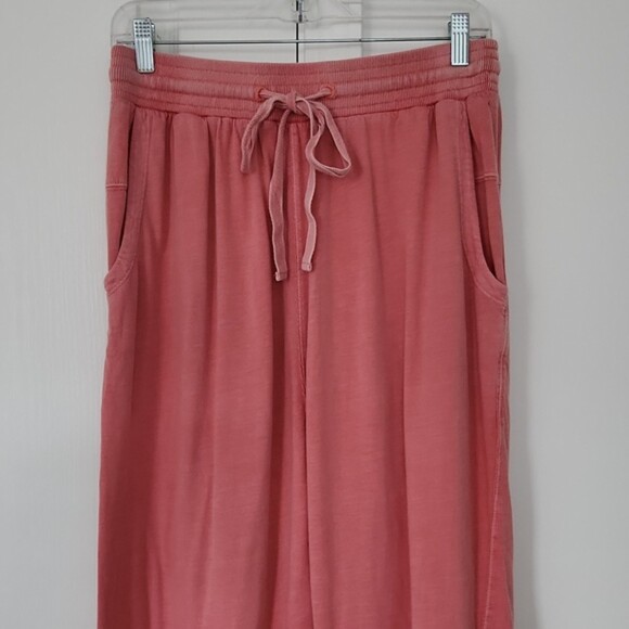 Anthropologie Saturday Sunday Harem Jogger Sweatpants, Coral Pink, Size M - Picture 3 of 10
